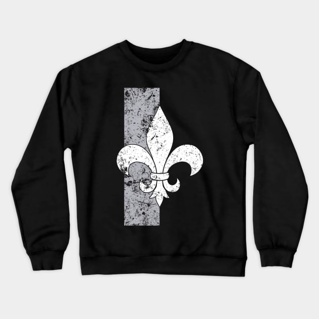 Fleur de lis Argent Shroud Crewneck Sweatshirt by SimonBreeze